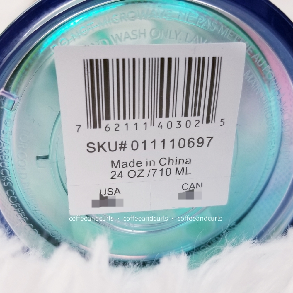 Starbucks Iridescent Geometric Scale Cold Cup NWT - Picture 9 of 12